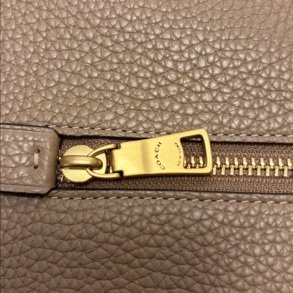 Coach Emery Leather Crossbody Bag in Mocha Pebbled Leather - Picture 8 of 16